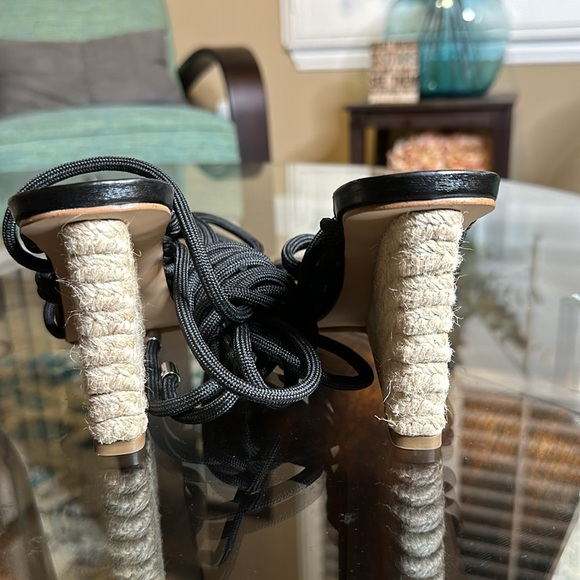 New Steve Madden Idolized wedge Sandal in black size 8 - Picture 4 of 9